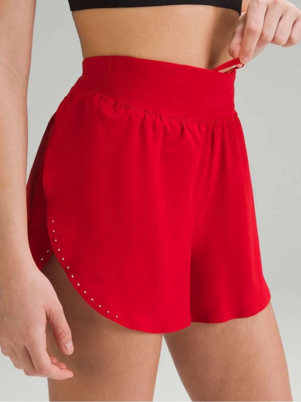 Lululemon Fast and Free Reflective High-Rise Classic-Fit Shorts Dark Red 4